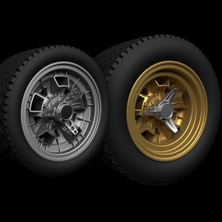 2 styles campagnolo wheels lamborghini miura jota espada wheel rim tyre classic hot autoart scale model 1 64 24 43 3d print model - Mito3D