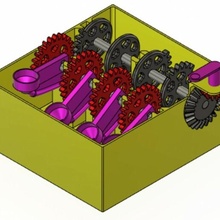2 water moving mechanisms art toy mechanism 3d print model - Mito3D