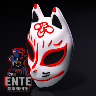2b Kitsune maske Kostüm oyunu Nier Otomata reenkarnasyon 3d print model - Mito3D