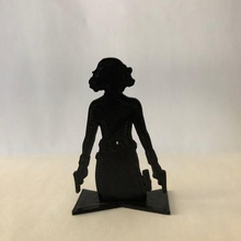 2d black widow avengers art sculpture 3d print model - Mito3D