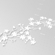 2d ciliegia albero sakura arte 3d print model - Mito3D