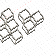 2d cube art deco 3d print model - Mito3D