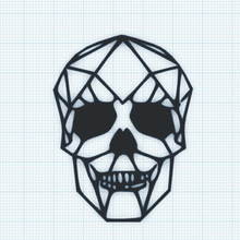 2d cráneo de arte art bloquea el 3d print model - Mito3D