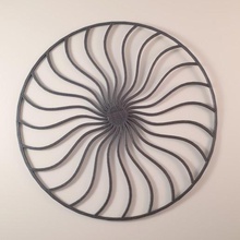 2d spirale telaio art a torsione arte matematica l'arte della parete attaccatura di la geometria illusione ottica 3d print model - Mito3D