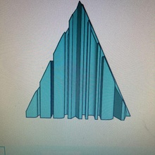 2d triangolo silhouette bermuda gadget freddo divertimento 3d print model - Mito3D