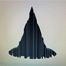 2d witches hat silhouette toil & trouble gadget halloween gadget fun cool 3d print model - Mito3D