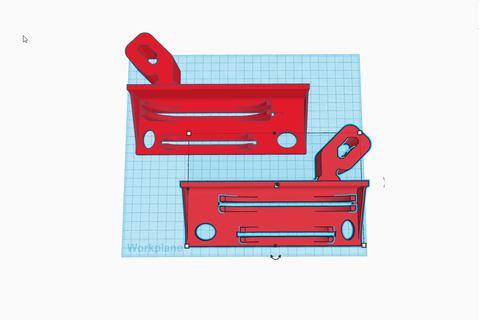2in1 milwaukee packout rail fitting 7 in square 4-1 2 set mods tool box 3d print model - Mito3D