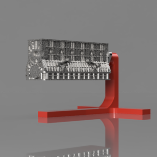 2jz motor estante soporte gte 2jzget toyota rc deriva modelo 1 10 escala fusion360 3d print model - Mito3D