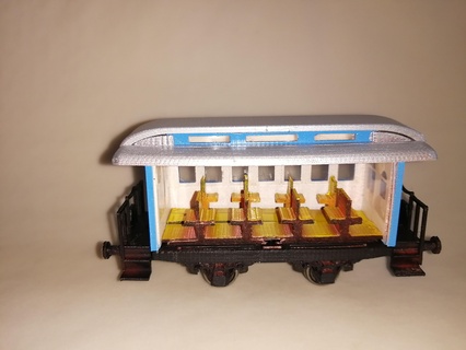2nd classe kit país bonde 187 calibre modelo estrada ferro escala ho Ferrovia trens espora h0 trem vagão brinquedo passageiro treinador 3d print model - Mito3D
