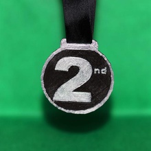 2e place de la médaille mode le ruban l'accessoire accessoires prix simple rapide les sports sport gagnant gagner seconde en À 2ème 3d print model - Mito3D
