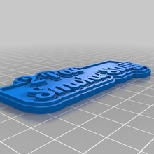 2pac Etikett Schmuck angepasst Schlüsselanhänger 3d print model - Mito3D