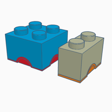 2x2 2x1 Lego cajas haz herramienta caja 3d print model - Mito3D