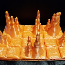 2x2 3x3 openlock tiles stalagmites architecture buildings structures rpg openforge dungeons dragons dungeon dnd prop 3d print model - Mito3D