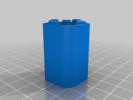 2x2 aaa bottom customized containers 3d print model - Mito3D