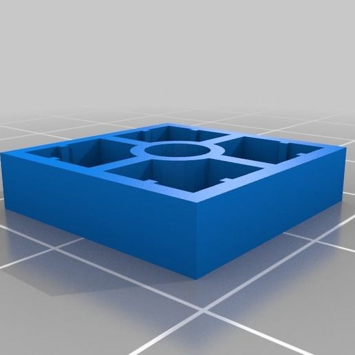2x2 flat stud connector customized toy 3D print model - Mito3D