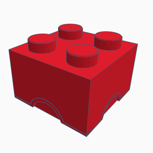 2x2 Lego scatola attrezzo 3D print model - Mito3D