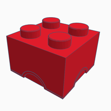 2x2 lego boîte outil 3d print model - Mito3D
