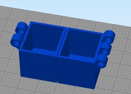 2x2in legname connettore 3d print model - Mito3D