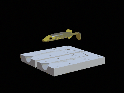 2x yem balık 12cm 16cm toynak form yırtıcı Balık tutma gökkuşağı alabalığı zander levrek kedi balığı turna bas cezbetmek Köpekbalığı alabalık kasırga yemler 3d print model - Mito3D