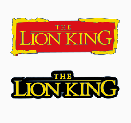 2x leão rei logotipo exibição by maniacmancave3d arte of leões mufasa simba nala filme desenho animado disney estante decoração + espaço masculino coleção 3d print model - Mito3D