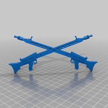 2x mg42 halfes wallmount a casa decoração 3d print model - Mito3D