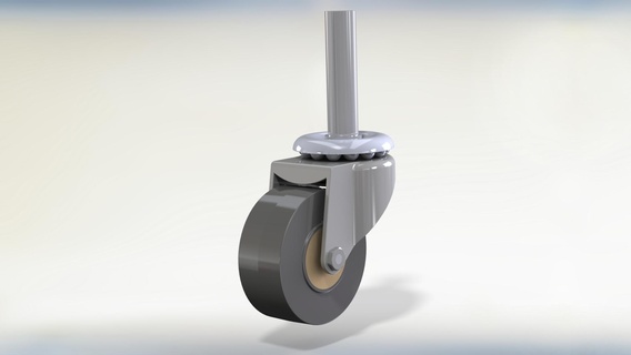 3 8 pouce roue t2 roue pouce pouces 3 8 roue rotule pneus 3d print model - Mito3D