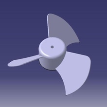 3 blade turbine 3d print model - Mito3D