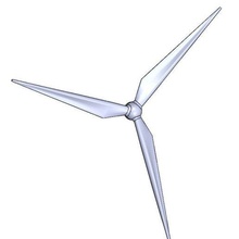 3-blade wind turbine propeller 3d print model - Mito3D