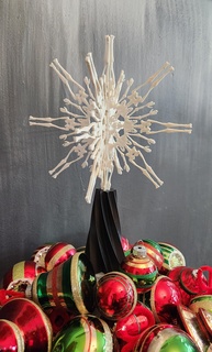 3-n-1 skeleton snowflake tree topper Various christmas ornament xmas center piece holiday gift tag humor gothy fun 3d print model - Mito3D