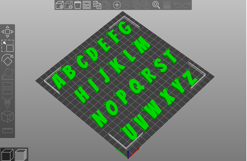 3 pack alfabe anahtar zincirler yüzükler harfler 3d print model - Mito3D