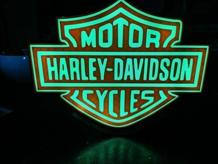 3 piece Harley Davidson luminária Harley Davidson dor conduziu multi cores 3d print model - Mito3D