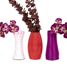 3-set vases - flower models origami breeze tulip vase decoration parametric design 3d print model - Mito3D