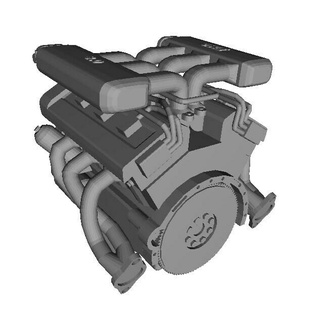 30l v6 moteur Accueil maison voiture double turbo grandir gt biturbo vitesse 3d print model - Mito3D