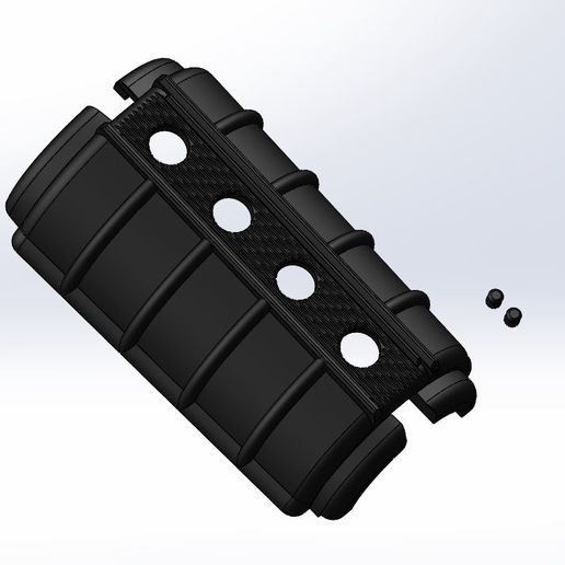 35 slim handguard game airsoft delta ar15 spare parts 3D print model - Mito3D
