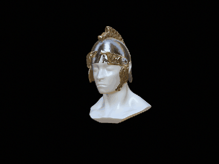 3 kırık kask Roma antik dönem dümen Yunanistan gladyatör oyun zırh Kostüm oyunu Ortaçağa ait video dekorasyon gadget viking silâh Yüzbaşı Tarih kılıç silah 3d print model - Mito3D