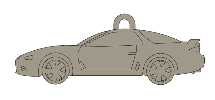 3000gt mitsubishi llavero puerta llaves llave coche vehiculo Arte 3d print model - Mito3D