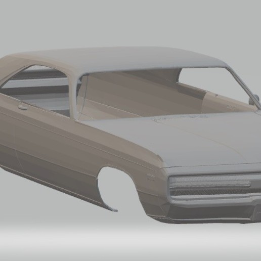 300 1970 yazdırılabilir vücut araba oyun yuvası scalextric tamiya rc miniz kabuk 3D print model - Mito3D
