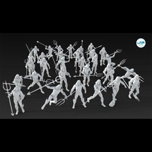 30 aquaman figura impostato arte eroe super game character posa statua guerriero 3d print model - Mito3D