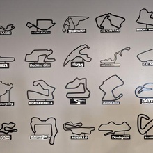 30 pack track map nameplate wall art stl files 3d print model - Mito3D