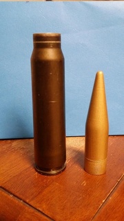 30mm bullet spent casing 3d printing 3d print model - Mito3D