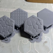 30mm hexagon base 3d print model - Mito3D