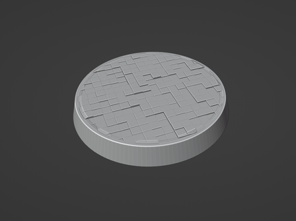 32mm square tiles base free sample stl Game 40k tabletop wargame bases warhammer terrain aos dnd 3d print model - Mito3D