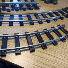 35-gauge curved track segment locomotive model railway railroad train miniature rail coach 3d print model - Mito3D