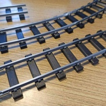 35-gauge straight track segment locomotive model railway railroad train miniature rail coach 3d print model - Mito3D