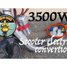 3500w electric scooter oxelo 9f v1 gadget trolley conversion decathlon thomas holy throats 3d print model - Mito3D