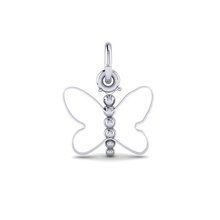 3554 silver butterfly joalheria pingente encantos pulseira anel brincos 3d print model - Mito3D