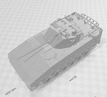 35 scale bionix 2 ifv look-a-like singapore afv 3d print model - Mito3D