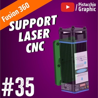35 supporto laser cnc fusione 360 pistacchio grafico fuso creatore tutorial Youtube 3d print model - Mito3D