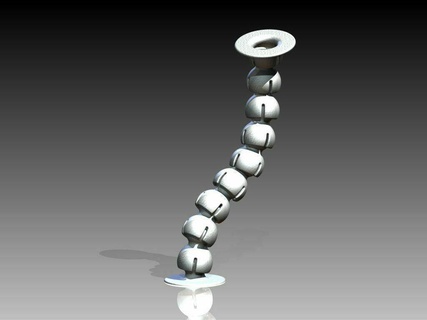 360 trascinare catena palla presa comune inventore modulare vari miscellanea Non categorizzato 3d print model - Mito3D