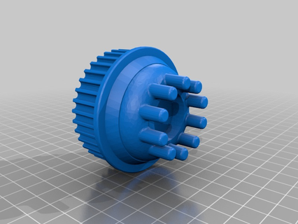 36t 110mm cone polia 15mm cinto flangeado rolamento Ferramentas faça fabricantes 3d print model - Mito3D